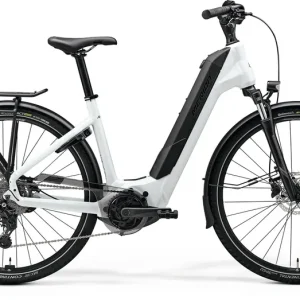 Végkiárusítás MERIDA eFloat City 400 EQ elektromos városi kerékpár 2025 - fehér