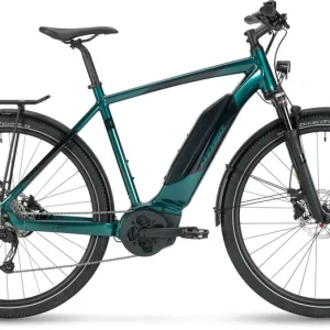 Újdonság STEVENS E-4X Tour Gent elektromos trekking kerékpár 2022 - zöld