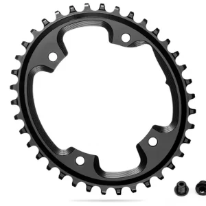 Nézd meg most absoluteBLACK CX OVAL 110BCD asszimetrikus 4 lyukas fekete 38T csavarral cyclocross ovális lánckerék
