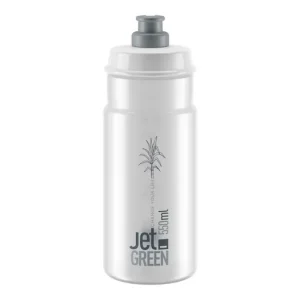 Kedvezményes ár ELITE Jet Green kerékpáros kulacs - átlátszó