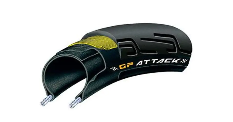 Continental Grand Prix Attack 622-23 (700x23C) külső gumi (köpeny), defektvédett (VectranBreaker), kevlárperemes, Black Chili, 180g Végkiárusítás