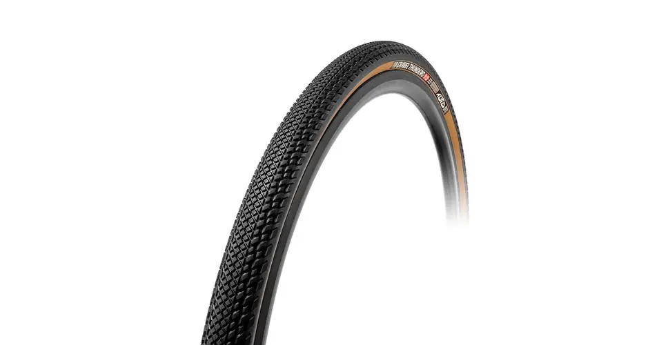 Tufo Gravel Thundero 622x44 (28x1,6) gravel külső gumi (köpeny), kevlárperemes (hajtogatós), defektvédett, 375 TPI, TL-Ready, fekete bézs, 450g Prémium