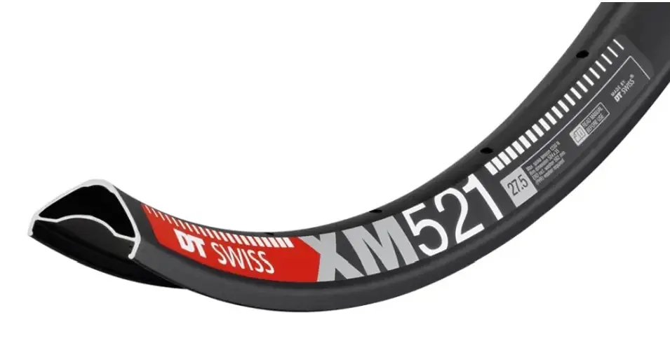 DT Swiss XM 521 MTB felni, 27,5 colos (584x40/35 mm), 28H, tárcsafékes, 545g, fekete Végkiárusítás