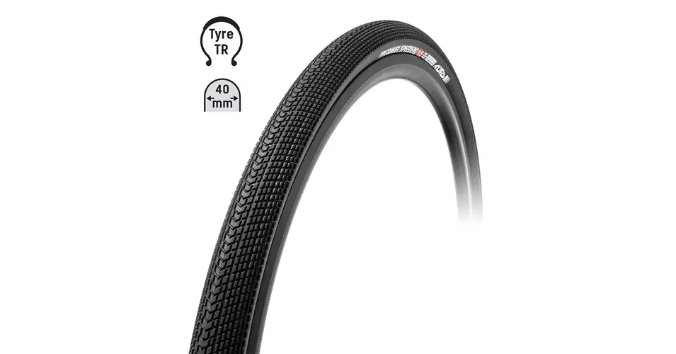 Tufo Gravel Speedero 622x44 (28x1,6) gravel külső gumi (köpeny), kevlárperemes (hajtogatós), defektvédett, 375 TPI, TL-Ready, fekete, 450g Utolsó esély