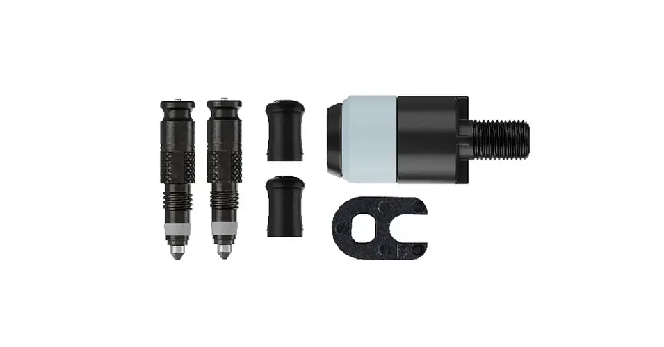 Schwalbe Clik Valve (SCV) presta (szingó) szelepátalakító szett, pumpafej adapterrel, fekete Újdonság