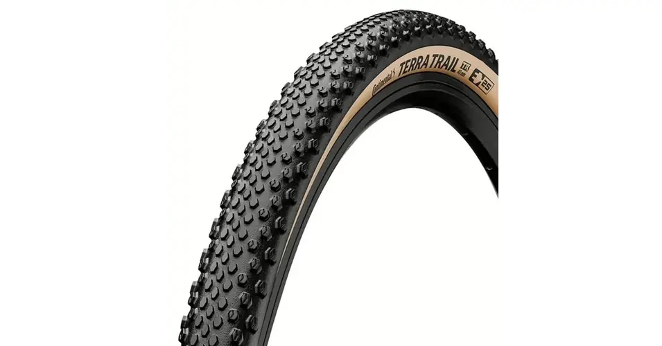 Kihagyhatatlan ajánlat Continental Terra Trail 28x1,50 (40-622) gravel külső gumi (köpeny), kevlárperemes, defektvédett (Shieldwall), TL-Ready, E25, 450g, krémszínű oldalfal, OEM kiszerelés