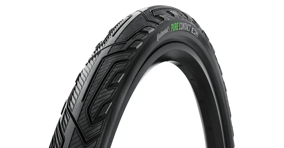 Azonnal elérhető Continental Pure Contact 28x1,75 (47-622) külső gumi (köpeny), defektvédett (PolyX + Vectran Breaker), kevlárperemes, reflexcsíkos, E50, 670g, fekete