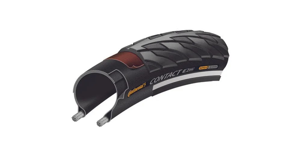 Kiárusítás Continental kerékpáros külső gumi 47-559 Contact 26x1,75 fekete/fekete