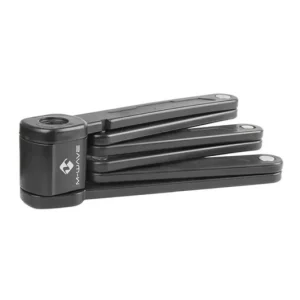 Zár hajtogatós kulcsos 875 mm tartóval - m-wave fekete Outlet