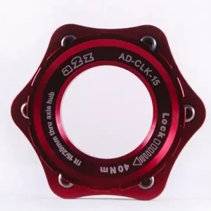 A2Z AD-CLK féktárcsa adapter Centerlockról 6 csavarosra, átütős agyakhoz, piros Árengedmény