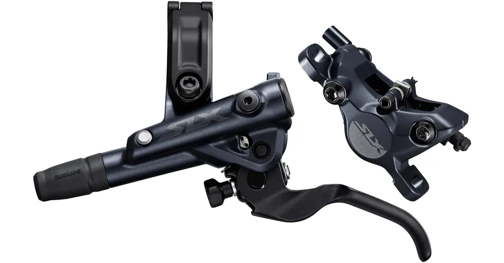 Vedd meg online Tárcsafék Szett Shimano Első Komplett SLX Blm7100(L) Brm7100(F)W 1000Mm-Es Fékcső Fémes Hűtőbordás Fékbetét