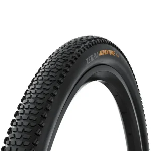 Ajánlat Continental gravel-cyclocross kerékpáros külső gumi 55-622 Terra Adventure Trail Grip 29x2.20, hookless felni kompatibilis, tubeless ready, fekete/fekete hajtogathatós skin