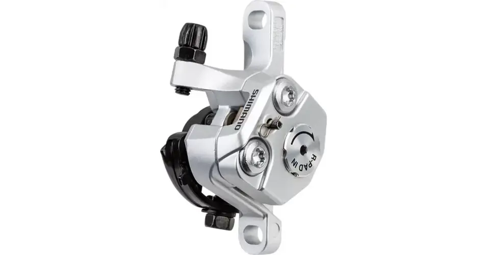 Shimano BR-R317 cyclocross mechanikus tárcsafék, féktárcsa nélkül, első, IS-PM 160 adapterrel, ezüst Népszerű