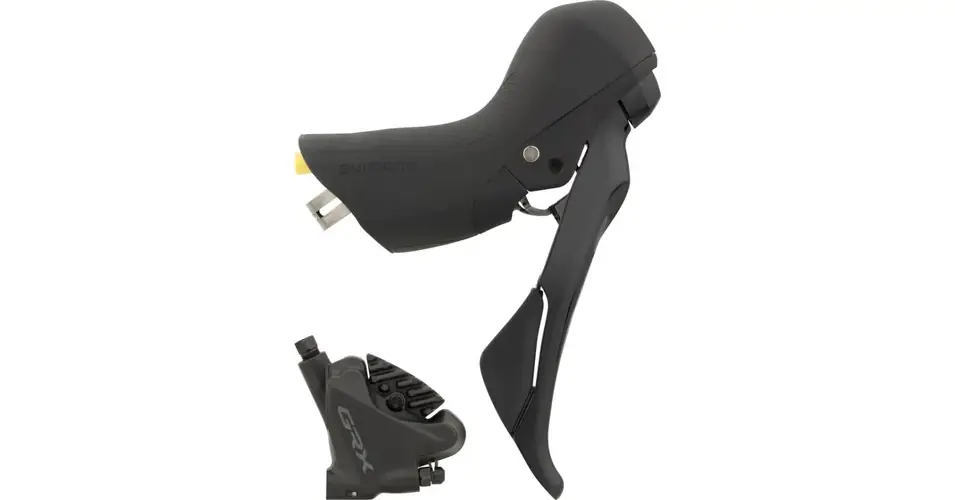 Shimano GRX BR-RX400 és ST-RX400 gravel fék-váltókar és hidraulikus tárcsafék szett, csak jobb (hátsó), 1700 mm, 10s, fekete Kedvezmény