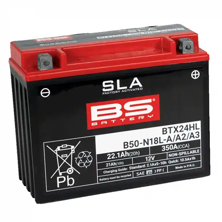 Akciós ár Gyárilag aktivált akkumulátor BS-BATTERY BTX24HL (FA) (YTX24HL (FA)) SLA