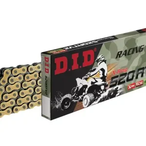 X - gyűrűs lánc az ATV-nek D.I.D Chain 520ATV2 114 L arany/fekete Gyors kiszállítás