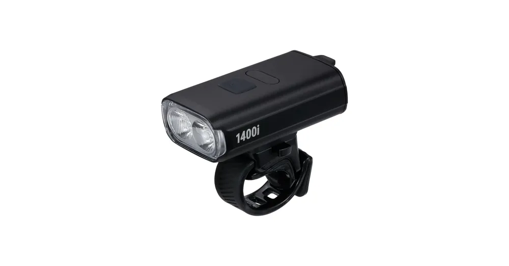 BBB Cycling kerékpáros első lámpa BLS-271i StrikeDuo 1400i, 1400 lumen, 8 mód, USB-C tölthető akku, gumis felfogatás, visszajelzővel, távirányító kompatibilis (BLS-179/178i) Csak ma