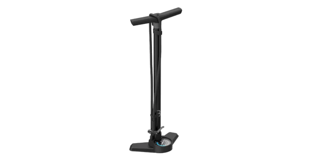 Kedvezményes ár BBB Cycling kerékpáros állópumpa BFP-41 AirSwitch, alumínium és acél, nagy nyomás vagy nagy volumen funkció, fekete