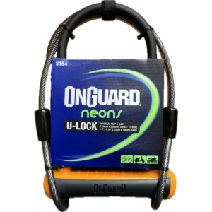 Onguard Neon 8154 Kerékpár Zár, Hurokkábel, narancs Végkiárusítás