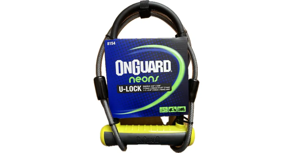 Onguard Neon 8154 Kerékpár Zár, Hurokkábel, sárga Olcsó