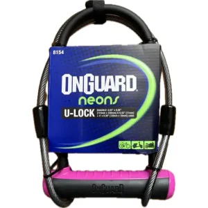 Onguard Neon 8154 Kerékpár Zár, Hurokkábel, pink Legjobb ár