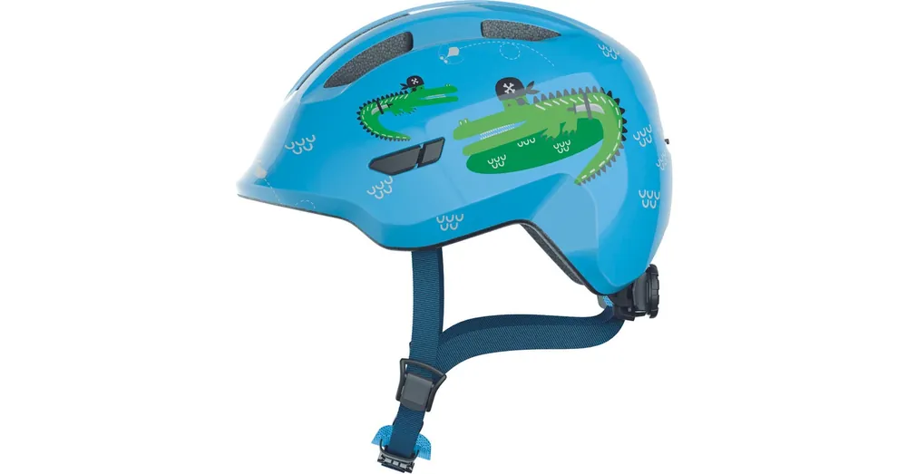 ABUS kerékpáros gyerek sisak Smiley 3.0, In-Mold, blue croco, M Biztonságos fizetés